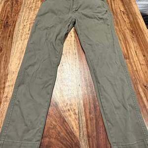 LEVIS GREEN 30X30 XX CHINO RELAXED TAPER STRETCH PANTS MENS